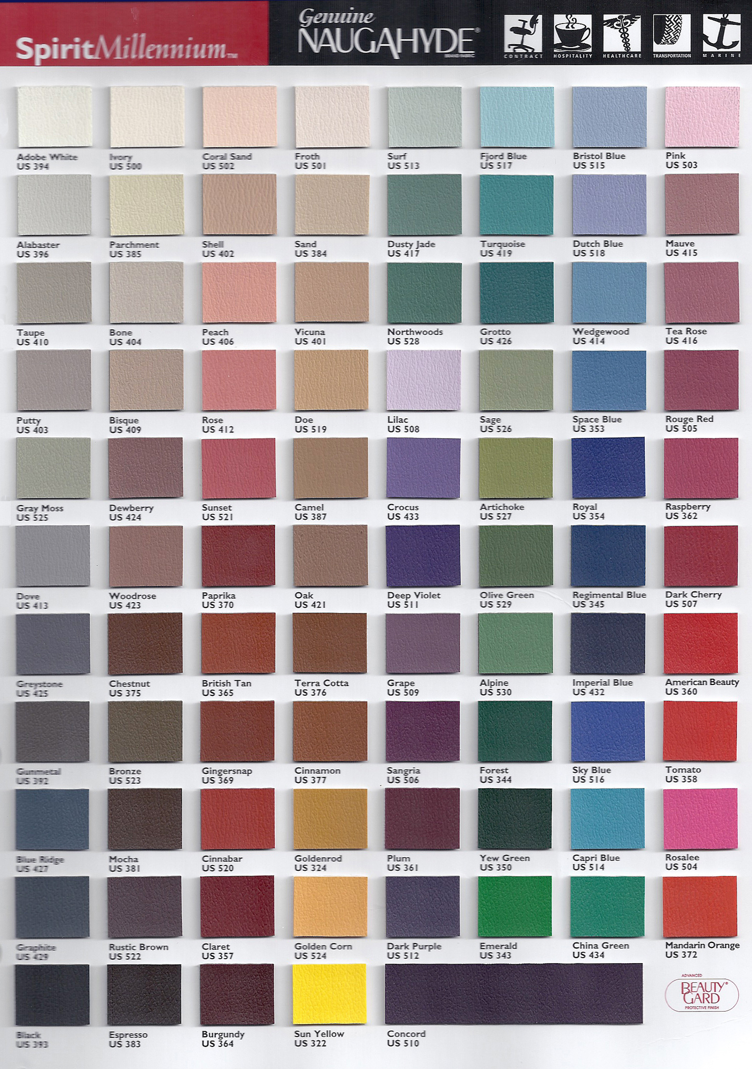 American Spirit Color Chart